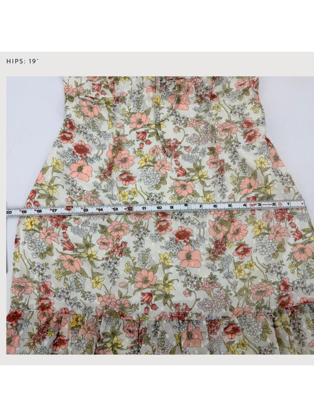 Superdown Kristyn Floral Ruffle Mini Dress M - Picture 9 of 9